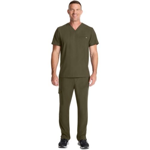 HH758 Healing Hands Men's 1-Pocket V-Neck Top