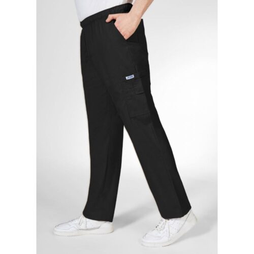 Mobb Drawstring/Black Elastic Chef Pant